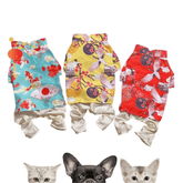 Áo Dài Tết Cho Chó Mèo Vải Lụa - Paddy Pet Shop